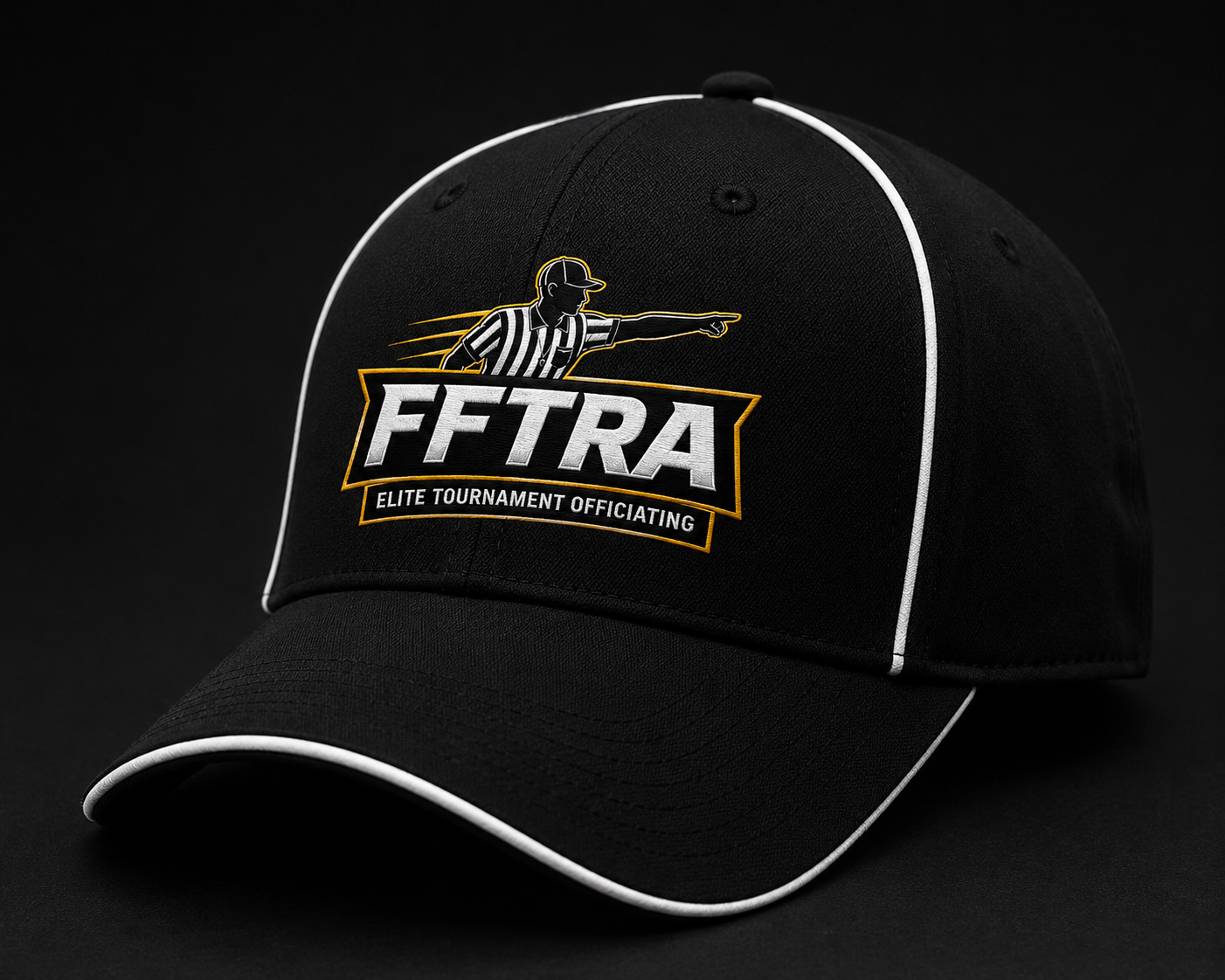 FFTRA black referee hat